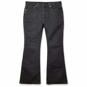 MADEWELL The Perfect Vintage Flare Jean Sz 27 Black Wash High-Waist 90s Y2K EUC!